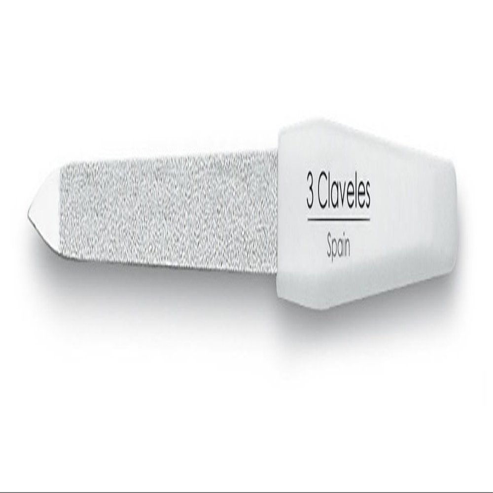 3 Claveles Chrome-Plated Sapphire Nail File, 13 cm, D 3C