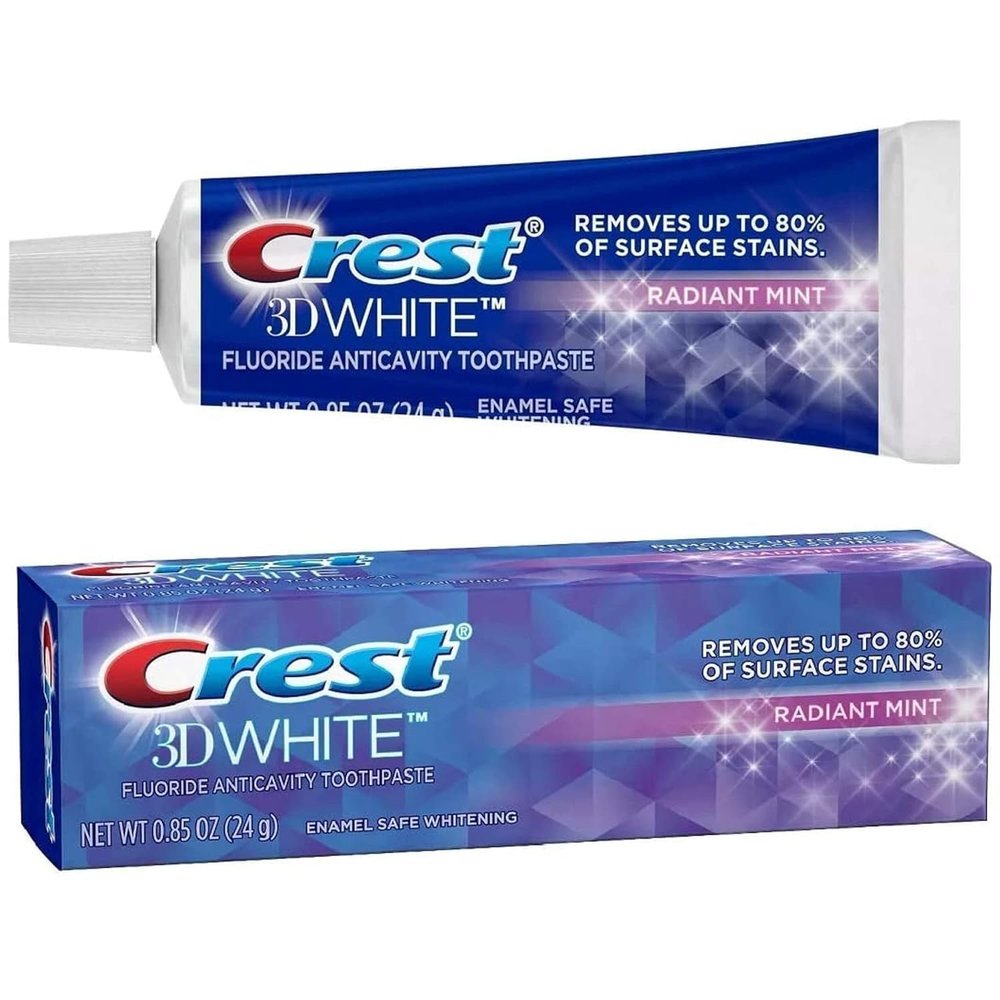 Crest 3D White Radiant Mint Toothpaste, 0.85 oz