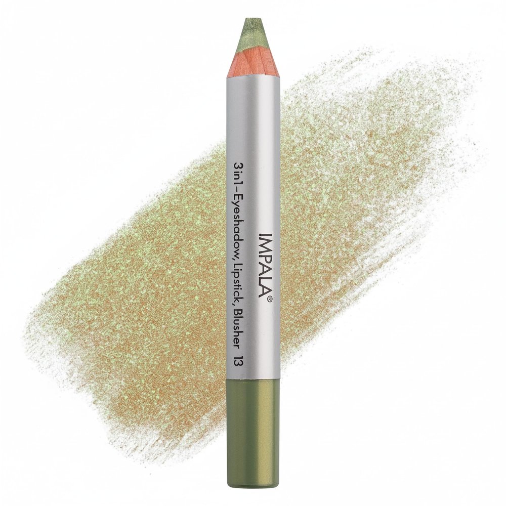 Impala 3-in-1 Jumbo Stick | Eyeshadow, Lipstick & Blush | Smooth Texture & Long-Lasting Wear | Intense Color | Shade 13 Gold
