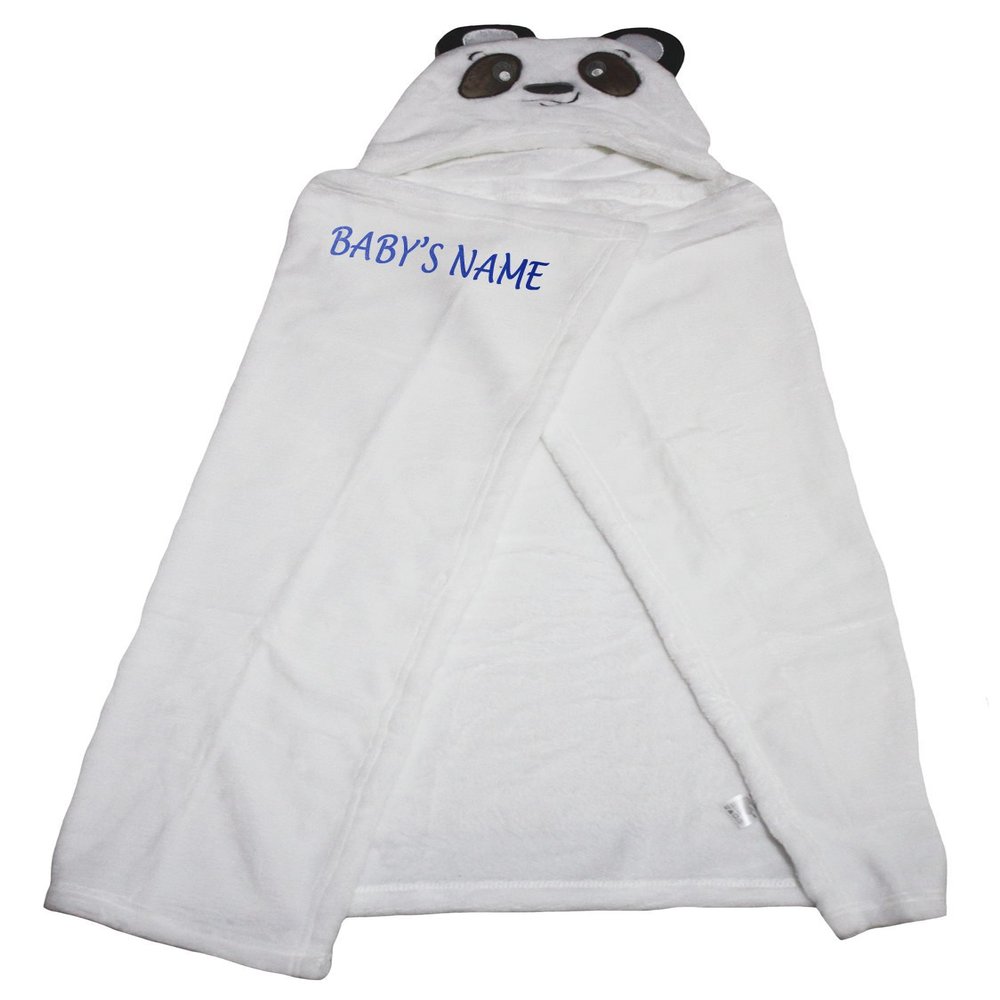 petitebelle Personalized Baby Blanket, Beauty Panda Design