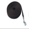 MJH Nylon Leash 15mm Wide Black 3m Long with Handle view 1