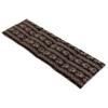 Organic Spelt Pillow 20 x 60 cm, 4-Chamber, Flower-Brown view 3