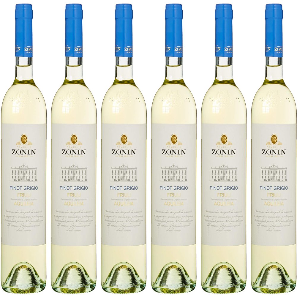 Zonin Pinot Grigio DOC, Dry (6 x 0.75 L)