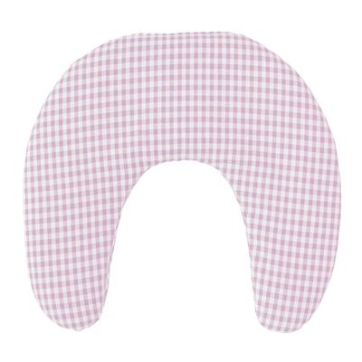 Organic Flaxseed Neck Pillow, Pink-White, 30 x 33 cm