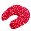 Rapeseed Neck Pillow, Hearts Red, 30 x 33 cm view 2