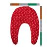 Rapeseed Neck Pillow, Hearts Red, 30 x 33 cm view 4