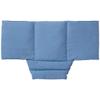 Comfort Neck Pillow, Light Blue, 5-Chamber Flaxseed Heating/Cooling Pad view 1