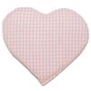GIRAFFENLAND Cherry Pit Cushion, Heart, 30 x 25 cm, Organic Cotton, Pink/White view 2