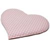 GIRAFFENLAND Cherry Pit Cushion, Heart, 30 x 25 cm, Organic Cotton, Pink/White view 3
