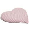 GIRAFFENLAND Cherry Pit Cushion, Heart, 30 x 25 cm, Organic Cotton, Pink/White view 4