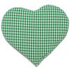 GIRAFFENLAND Currant Seed Heart Pillow, Approx. 30 x 25 cm, Green-White view 1