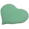 GIRAFFENLAND Currant Seed Heart Pillow, Approx. 30 x 25 cm, Green-White view 2