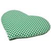 GIRAFFENLAND Currant Seed Heart Pillow, Approx. 30 x 25 cm, Green-White view 3