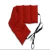 7-Chamber Rapeseed Pillow with Ties, 65 x 15 cm, Cherry Red view 2