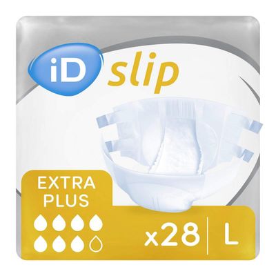iD Expert Slip PE Extra Plus, Size L, 28 Count