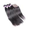 YanT HAIR Hair Extensions, 10/12/14 in with 8 in Middle-Part Closure, Natural Color, 4 Pieces view 2