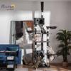 PawHut Floor-to-Ceiling Cat Tree, 240–260 cm, Dark Gray view 2
