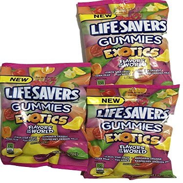 Life Savers Gummies Exotics, 5 Flavors, 7 oz, 3-Pack