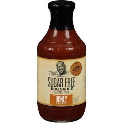 G Hughes Smokehouse Sugar Free BBQ Sauce, Honey, 18 oz (Pack of 1)