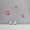 WANDKINGS Butterfly Wall Decals - Set of 3 - Design 2 / Silver view 1