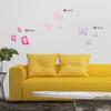 WANDKINGS Butterfly Wall Decals - Set of 3 - Design 2 / Silver view 2