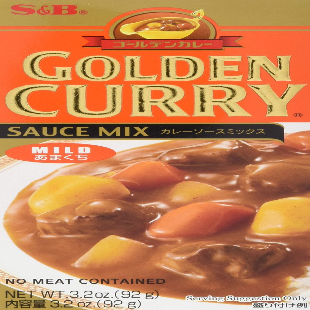 S&B Golden Curry Mild Curry Paste, 12-Pack (12 x 92 g)