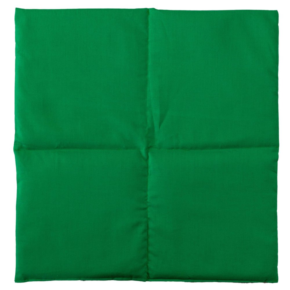 Organic Spelt Grain Pillow, 40 x 40 cm, 4-Chamber, Large, Green