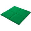 Organic Spelt Grain Pillow, 40 x 40 cm, 4-Chamber, Large, Green view 3