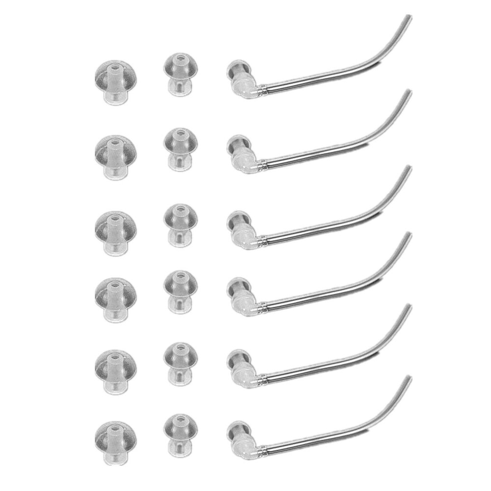 JYTOP 18-Piece Hearing Aid Eartips with 6 Tubes, Domes, Sizes S/M/L