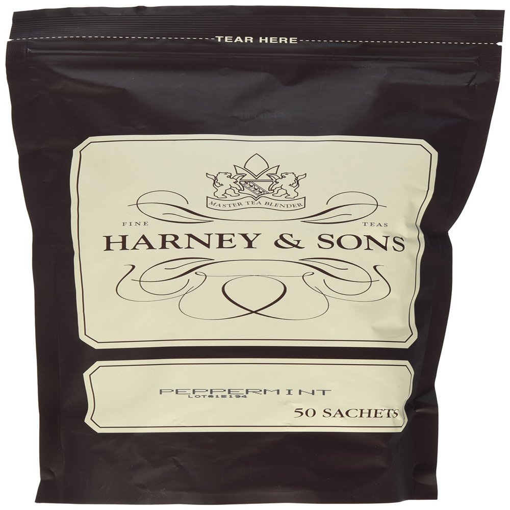 Harney & Sons Peppermint Tea, 50-Count Sachet Bag
