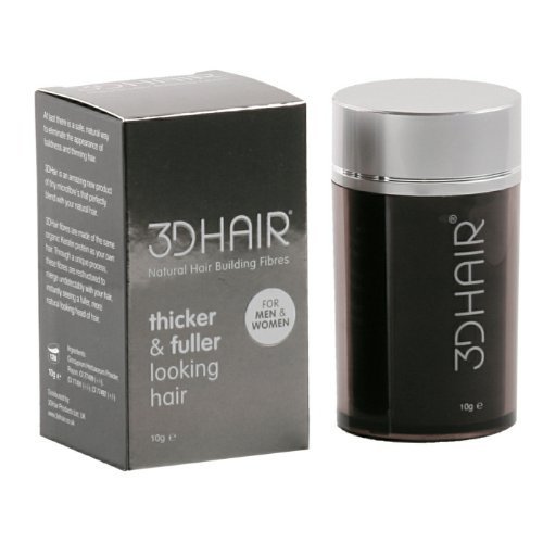 3D Hair Loss Fibers for Thinning Hair, Black, 10 g