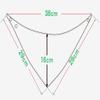 CuteOn Baby Drool Bibs, Unisex 3-Pack, Absorbent Cotton Triangle Bibs with Snaps for Boys and Girls - Assorted view 2