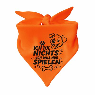 Dog Triangle Bandana (Orange) (Size 1 - 55 cm)