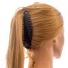 2-Pack XL Geometric Hair Comb, Havana, 15 x 7 cm – Made in Germany view 2