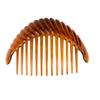 2-Pack XL Geometric Hair Comb, Havana, 15 x 7 cm – Made in Germany view 4