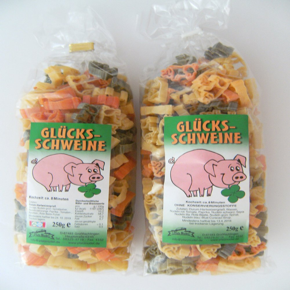 Pfalznudel Lucky Pig Pasta Shapes, 2 x 250 g