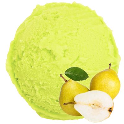Pear-Flavored Ice Cream Mix, Vegan, Sugar-Free, Lactose-Free, Gluten-Free, Low-Fat, Diabetic-Friendly, 10 kg