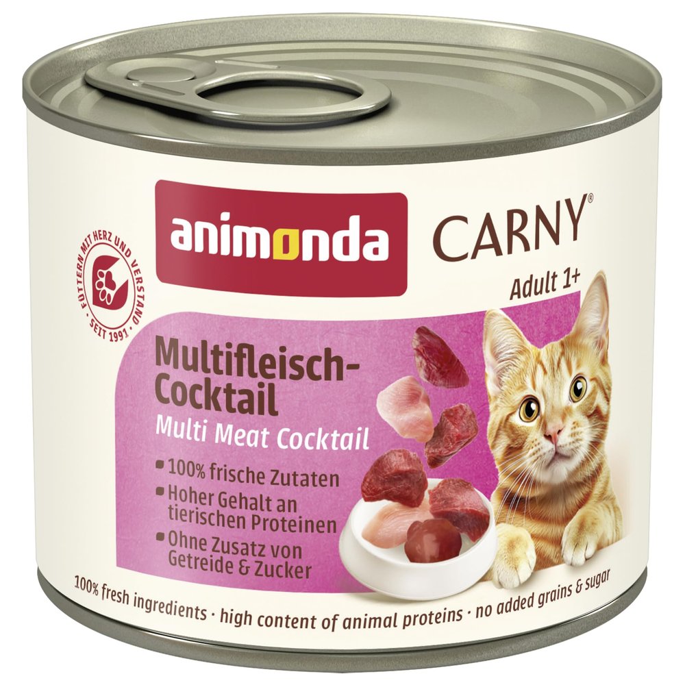 animonda Carny Cat Wet Food Multi-Meat Cocktail (6 x 200g)