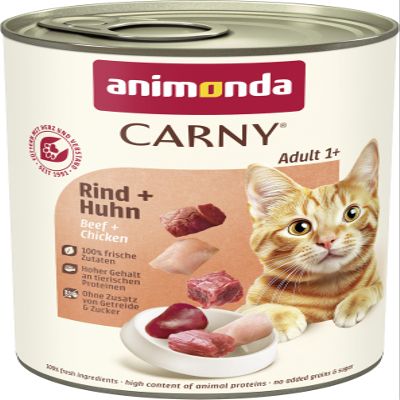 animonda Carny Cat Wet Food Beef + Chicken (6 x 400g)
