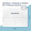 wellsamed 2-Ply Tissue Hand Towels, Z-Fold, White, 25 x 23 cm, 3,200 Sheets view 3