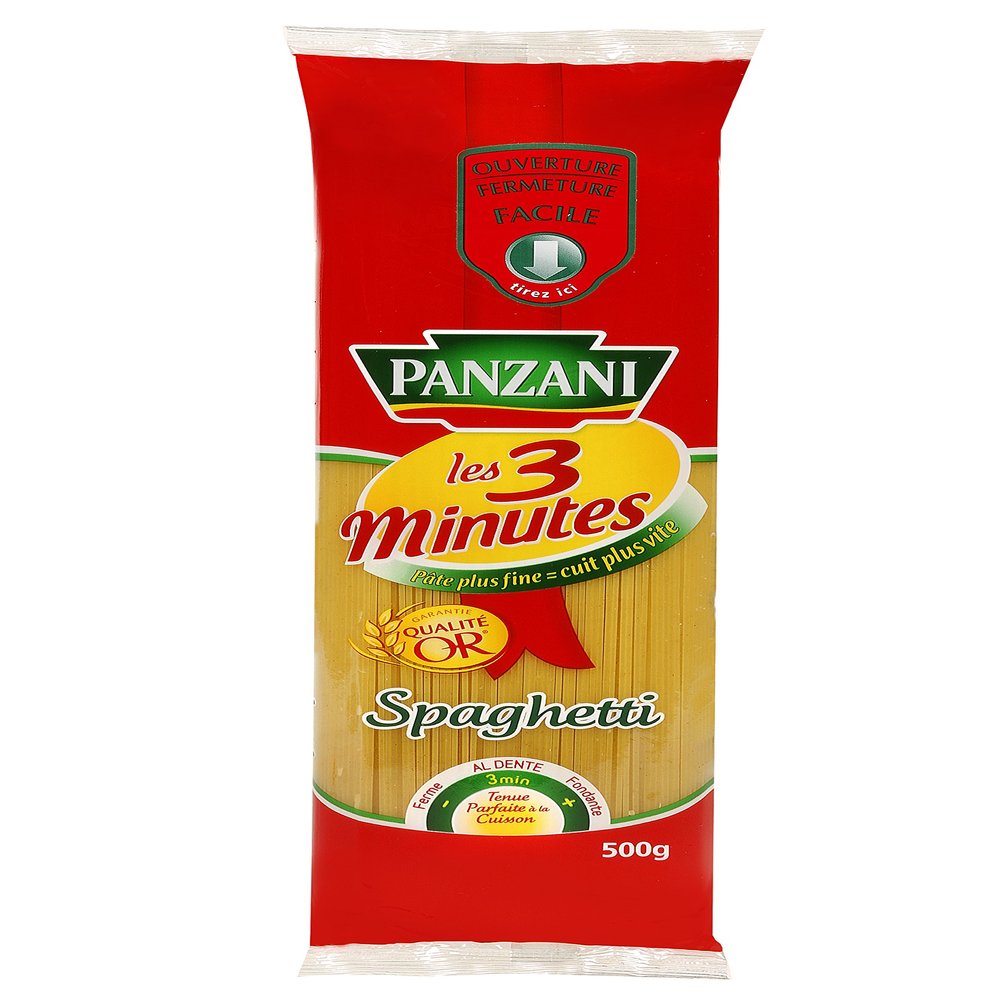 Panzani Spaghetti Pasta, 3 Minutes, 500 g