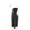Pleaser FLAM808ABLS/C/B Platform Sandals for Women, Transparent (Matte Black), EU 36 view 4