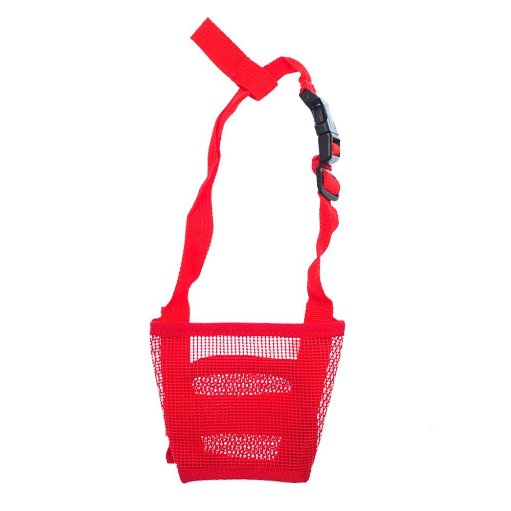 RayLineDo Dog Muzzle, Adjustable, Breathable Nylon Mesh