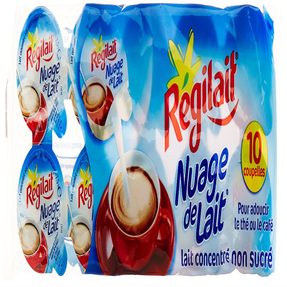 Regilait Clouage Condensed Milk, Unsweetened, 10 Cups, 75 g