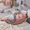 Theraline The Original Pregnancy & Nursing Pillow, 190 cm, Side Sleeper Pillow with Bead Filling, Cover and Crinkle Lion Toy view 4