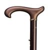 Designer Walking Cane, Soft Ergonomic Grip, Bronze, XL Folding, Extra Long view 1