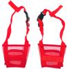 RayLineDo Dog Muzzle, Adjustable, Breathable Nylon Mesh, Red, Size L view 2