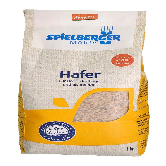Spielberger Demeter Organic Hulled Oats 1 kg