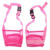 RayLineDo Adjustable Dog Muzzle - Breathable Nylon Mesh, Pink, Size M view 2