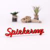 KLEINLAUT 3D “Spiekeroog” Decorative Sign, 25 x 5.5 cm, Pastel Orange view 2
